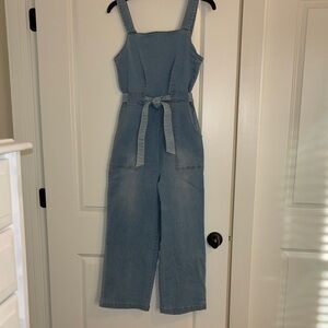 Copper Key Light Blue Denim Overalls